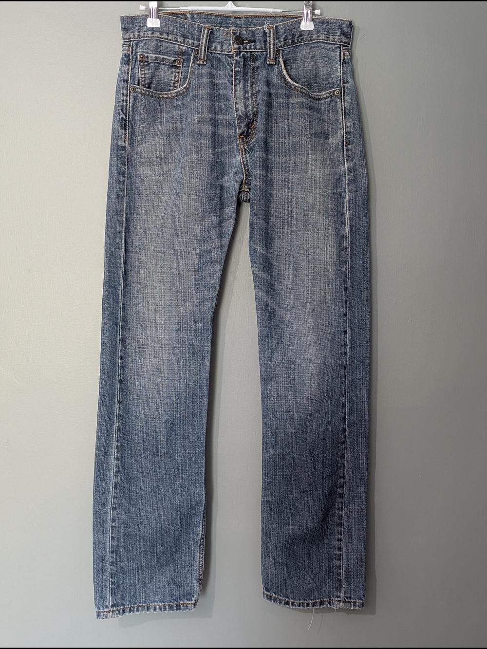 Levi's 505 Men's Regular Fit Blue Straight-Leg Jeans Workwear